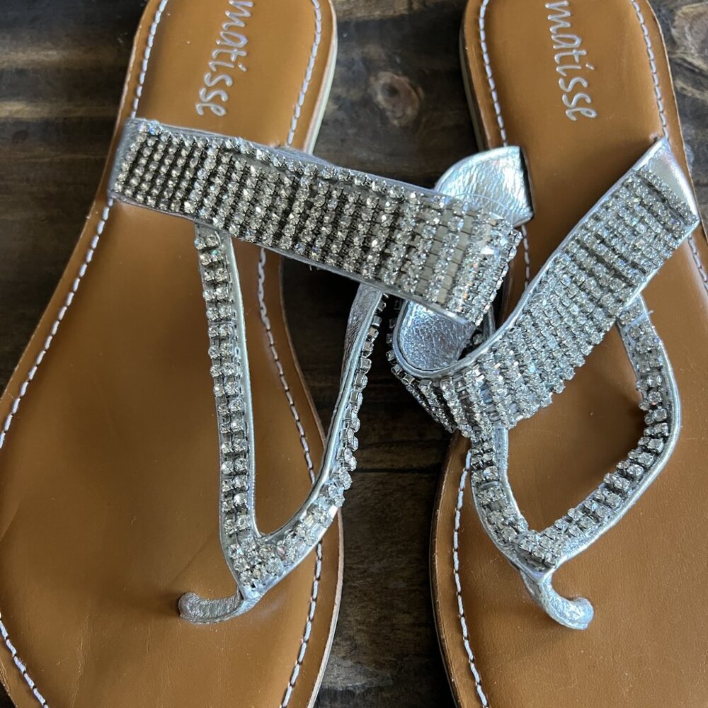 MATISSE Rhinestone Encrusted 'Bliss' Sandals Size 9 NEW